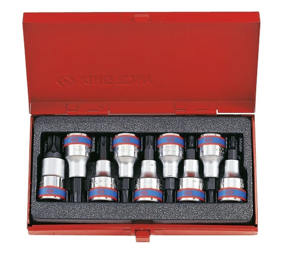Изображение товара Набор торцевых насадок 1/2", TORX Т20-Т60, 60мм, 9шт KING TONY 4109PR