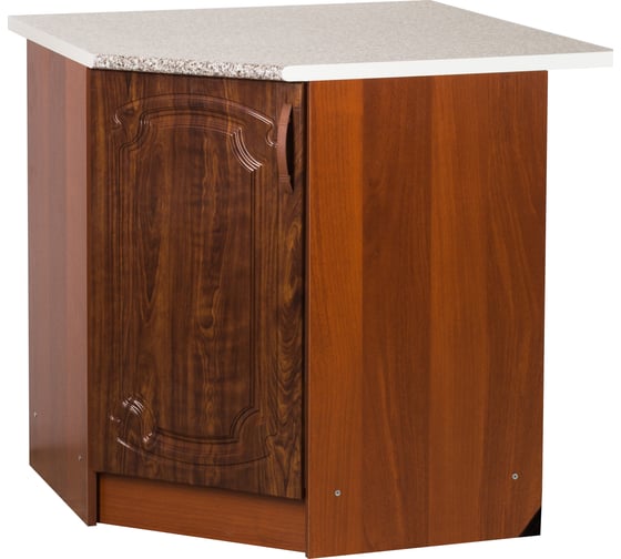 Изображение товара Угловой рабочий стол SANTREK 85x85 см 1 дверь кедр глянец фасад МДФ столешница цвет гранит 29012