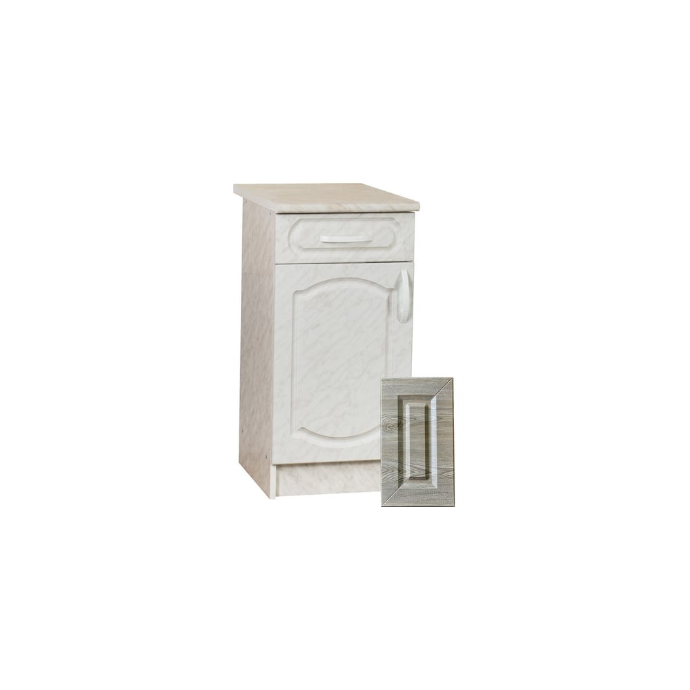 Изображение товара Рабочий стол SANTREK ширина 40 см Турин 1 дверь фасад МДФ, столешница цвет сахара 64274