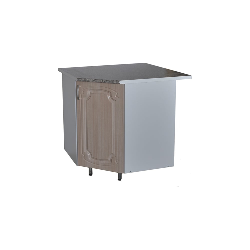 Изображение товара Угловой рабочий стол SANTREK 85x85 см дуб светлый глянец МДФ гранит