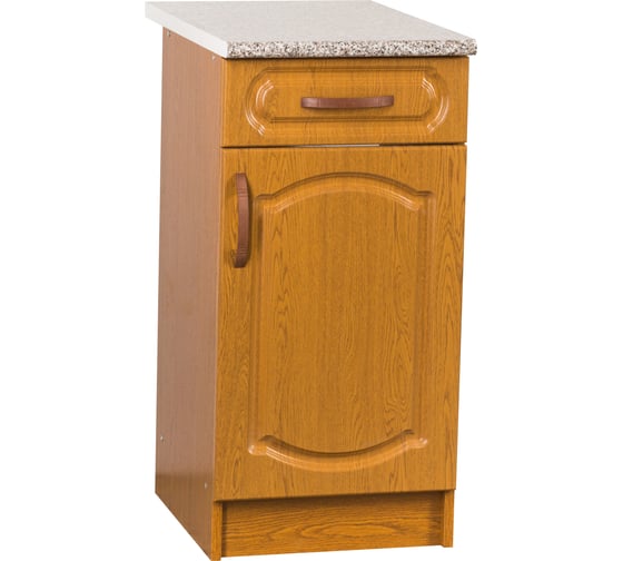 Изображение товара Рабочий стол SANTREK ширина 40 см дуб-рустик 1 ящик фасад МДФ столешница цвет гранит 26021