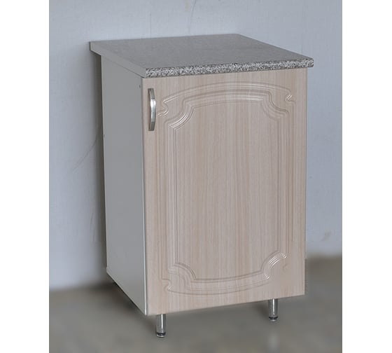 Изображение товара Рабочий стол SANTREK ширина 50 см дуб светлый глянец фасад МДФ столешница цвет гранит 53696