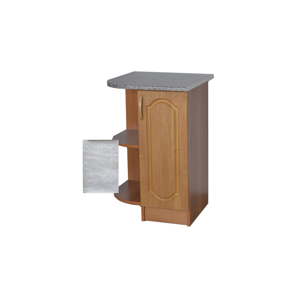 Изображение товара Торцевой кухонный стол SANTREK ширина 55 см берёза фасад МДФ левый