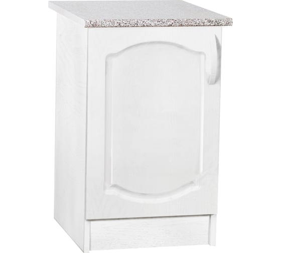 Изображение товара Рабочий стол SANTREK ширина 50 см ясень белый 1 дверь фасад МДФ, столешница цвет дуб вотан 282739