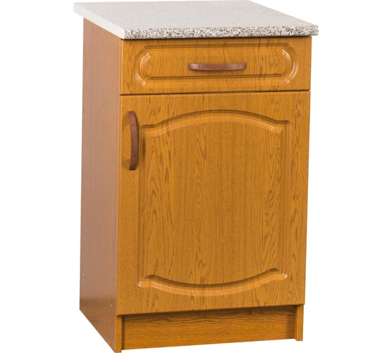 Изображение товара Рабочий стол SANTREK ширина 50 см дуб-рустик 1 ящик фасад МДФ столешница цвет гранит 25970