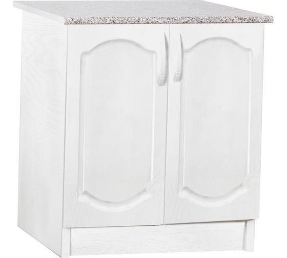 Изображение товара Рабочий стол SANTREK ширина 60 см ясень белый 2 двери фасад МДФ, столешница цвет дуб вотан 282741