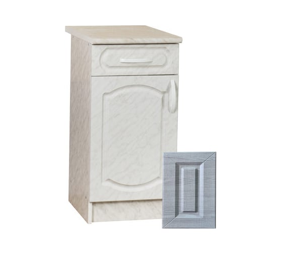 Изображение товара Рабочий стол SANTREK ширина 40 см Сакура 1 дверь фасад МДФ, столешница цвет сахара 64227