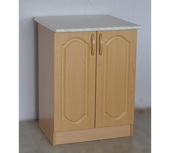 Изображение товара Рабочий стол SANTREK ширина 60 см бук фасад МДФ столешница цвет каррара 53682