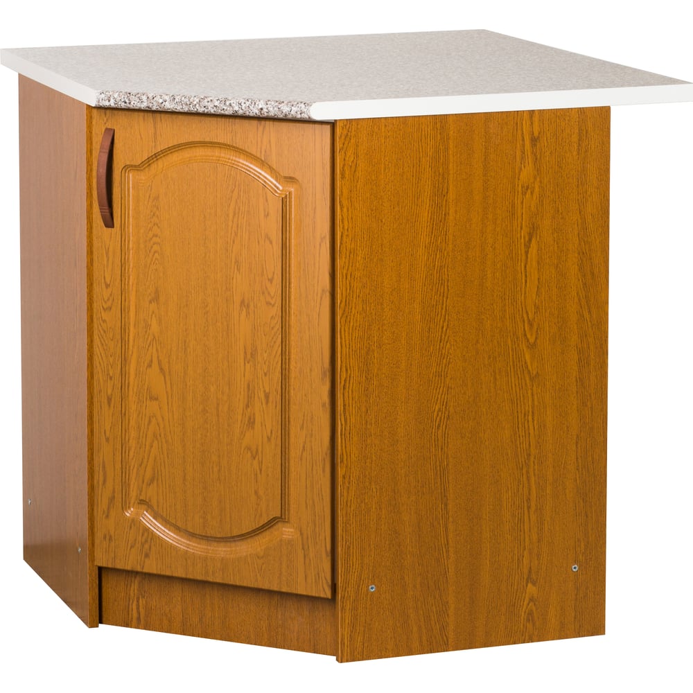 Изображение товара Угловой рабочий стол SANTREK 85x85 см 1 дверь дуб-рустик фасад МДФ столешница цвет гранит 26933