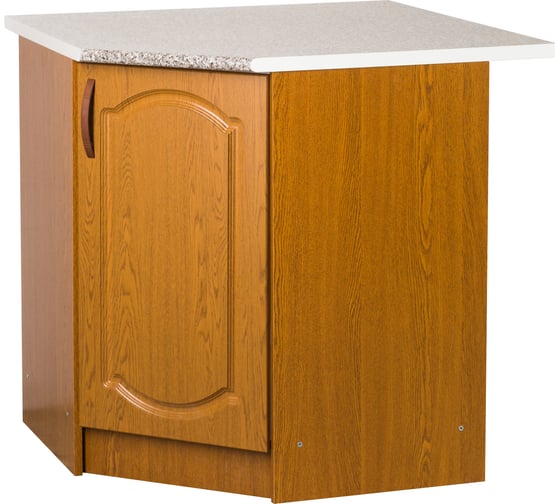 Изображение товара Угловой рабочий стол SANTREK 85x85 см 1 дверь дуб-рустик фасад МДФ столешница цвет гранит 26933