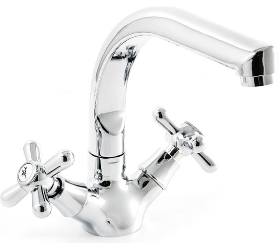 Изображение товара Смеситель для кухни SANTREK AQUA-430 "CLASSIC" LUX 1/2 м/к Крест SL595 высокий излив 276641