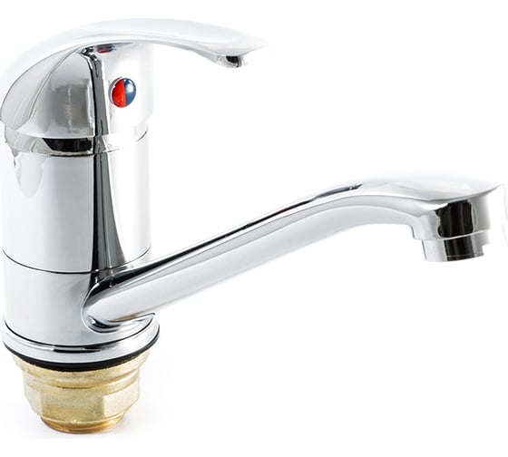 Изображение товара Смеситель для кухни SANTREK AQUA-630 "MODERN" d-40 на гайке, средний нос SB47 276684