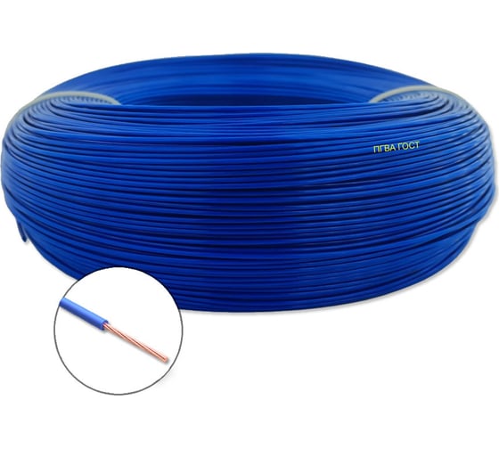 Изображение товара Автомобильный провод ПРОВОДНИК пгва 1x1.5 мм2 синий, 30м OZ480633L30
