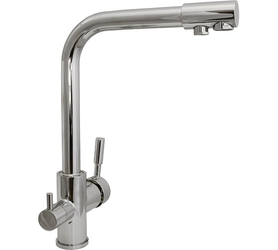 Изображение товара Смеситель для кухни SANTREK AQUA-1035 "PRESTIGE" (SAP-1035) d-35 с подключением фильтра питьевой воды (хром) 288291