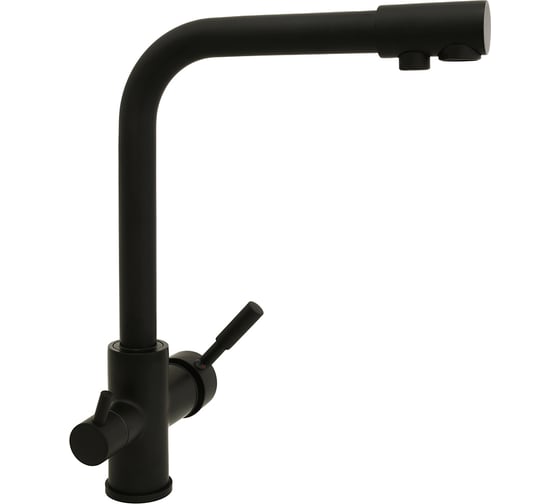 Изображение товара Смеситель для кухни SANTREK AQUA-1002 "PRESTIGE" (SAP-1002) d-35 с подключением фильтра питьевой воды, черный 283069