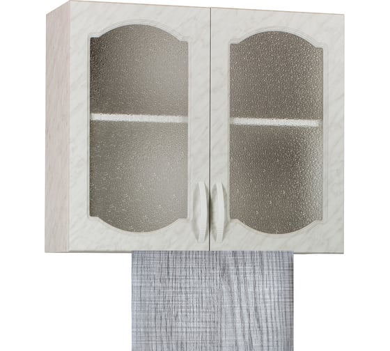 Изображение товара Шкаф для посуды SANTREK ширина 60 см Сакура со стеклом фасад МДФ 64253