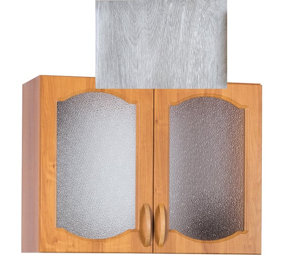 Изображение товара Шкаф для посуды SANTREK ширина 80 см берёза со стеклом фасад МДФ 64314