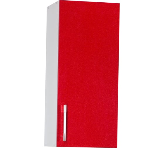 Изображение товара Шкаф для посуды SANTREK ширина 30 см красный металлик фасад МДФ 48973