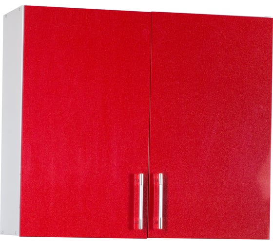 Изображение товара Шкаф для посуды SANTREK ширина 80 см красный металлик фасад МДФ 47980