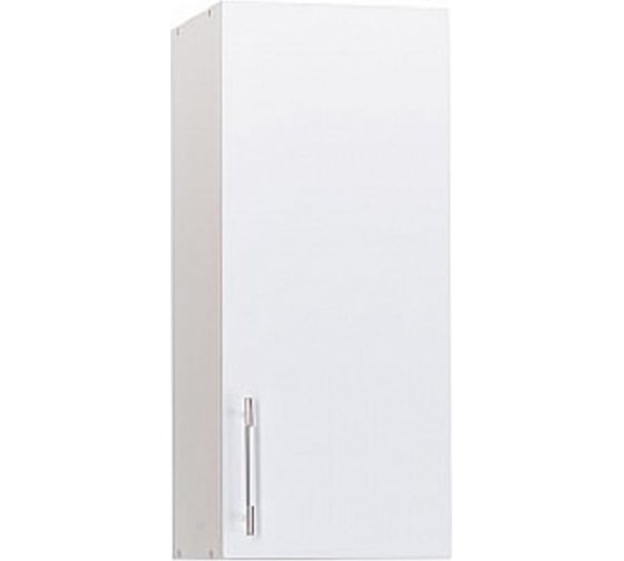 Изображение товара Шкаф для посуды SANTREK ширина 40 см белый металлик фасад МДФ 47974