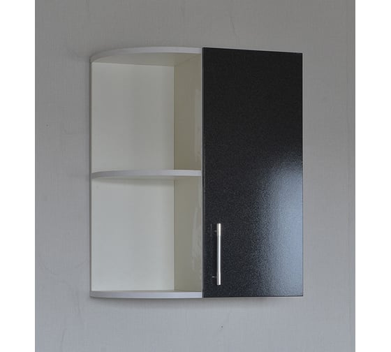 Изображение товара Торцевой шкаф SANTREK черный металлик фасад МДФ 300x550 мм 59095