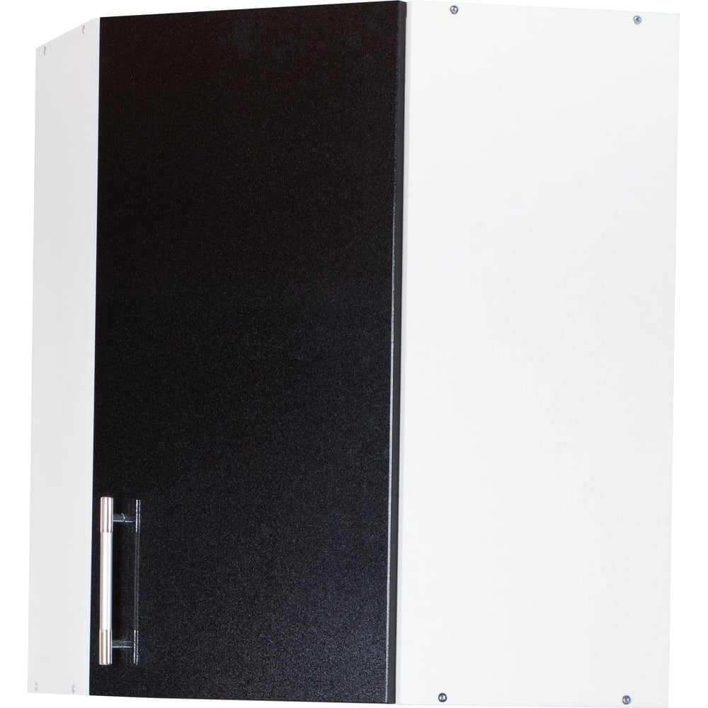 Изображение товара Угловой шкаф для посуды SANTREK 55x55 см черный металлик МДФ фасад