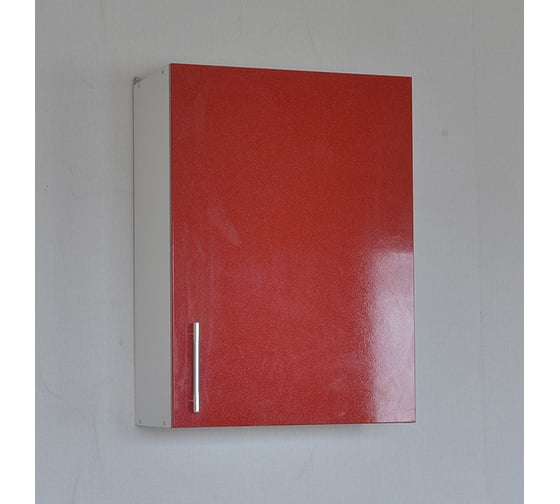 Изображение товара Шкаф для посуды SANTREK ширина 50 см красный металлик с сушкой фасад МДФ 56389