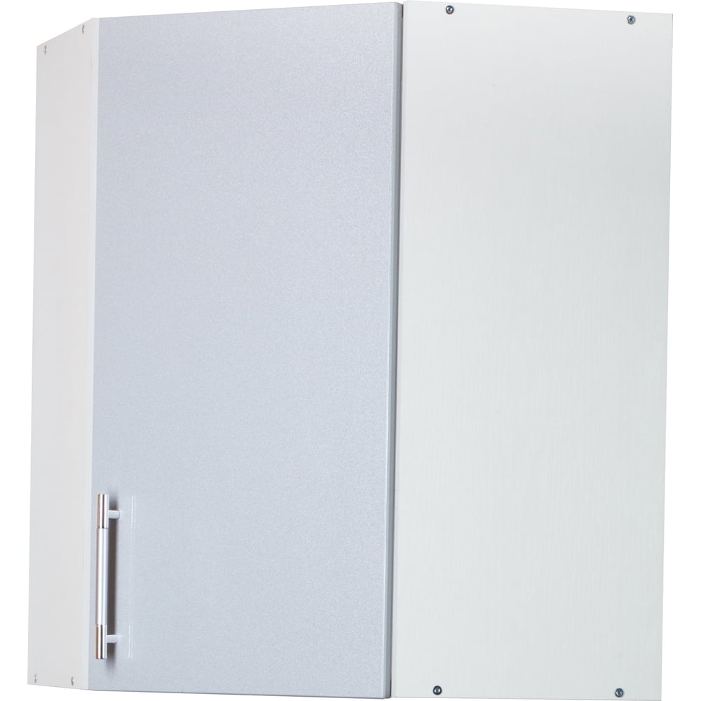 Изображение товара Угловой шкаф для посуды SANTREK 55x55 см серебристый металлик МДФ