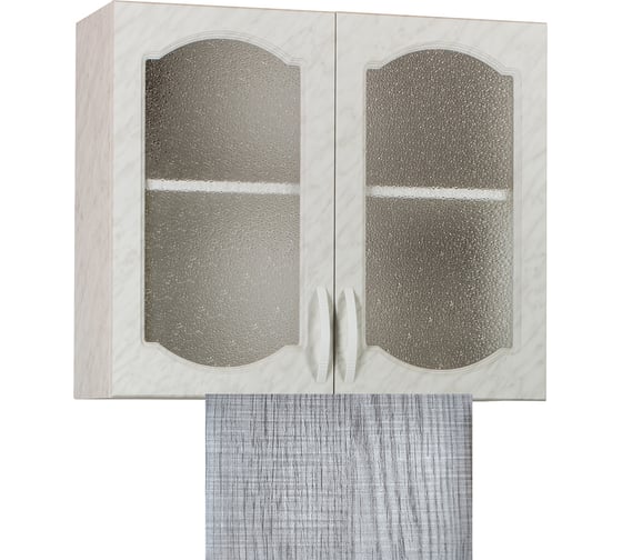 Изображение товара Шкаф для посуды SANTREK ширина 80 см Сакура со стеклом фасад МДФ 64254