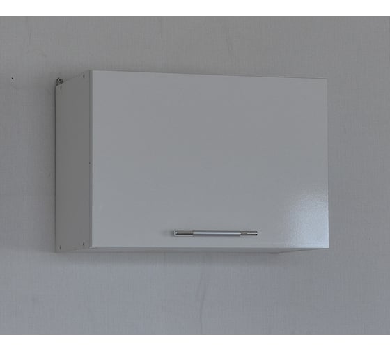 Изображение товара Шкаф-хлебница SANTREK ширина 50 см белый металлик фасад МДФ 58649