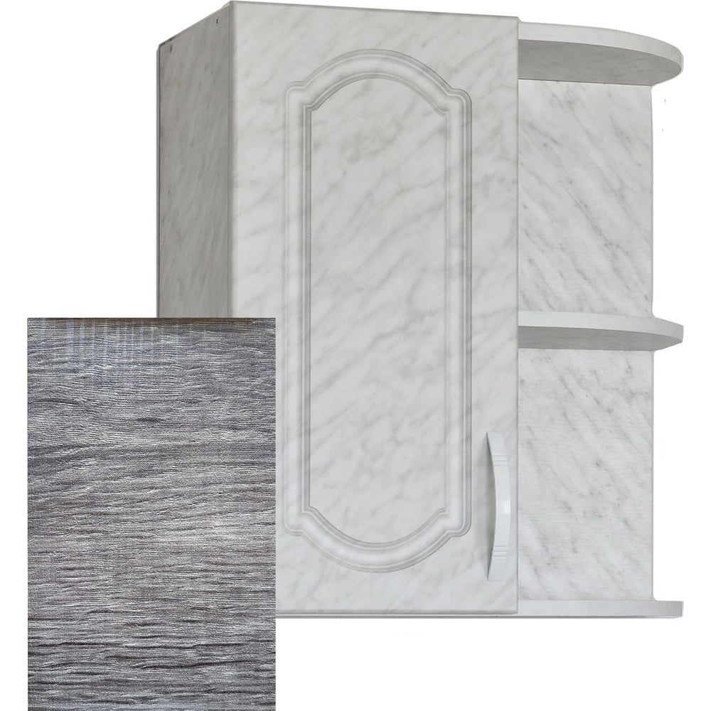 Изображение товара Торцевой шкаф для посуды SANTREK Турин фасад МДФ угловой для кухни