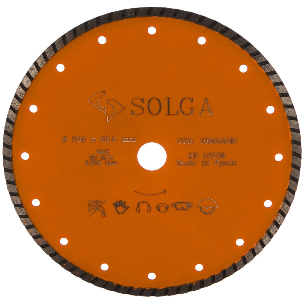 Алмазный диск по железобетону Solga Diamant алмазный диск по железобетону diam 000504 диаметр 400 мм толщина 3 мм посадочный 25 4 мм вес 2 6 кг