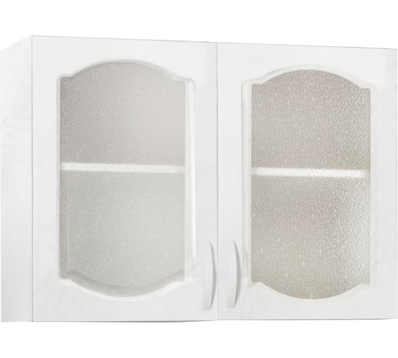 Изображение товара Шкаф для посуды SANTREK 80 Ясень Белый (со стеклом) фасад МДФ 282759