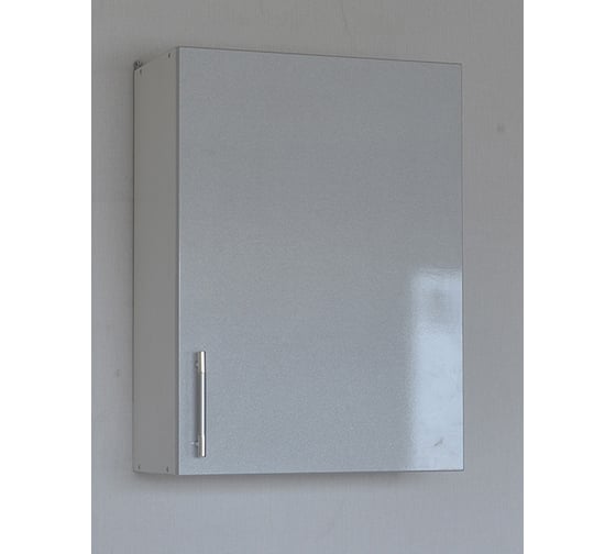 Изображение товара Шкаф для посуды SANTREK ширина 50 см серебристый металлик с сушкой фасад МДФ 56465