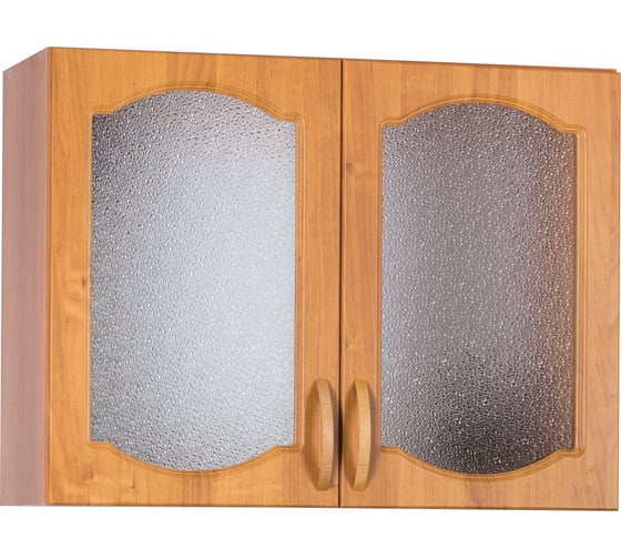 Изображение товара Шкаф для посуды SANTREK ширина 80 см ольха со стеклом фасад МДФ 23173