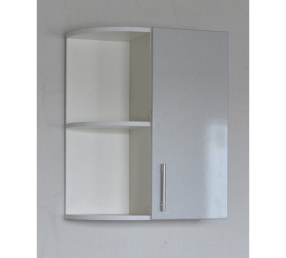 Изображение товара Торцевой шкаф SANTREK серебристый металлик фасад МДФ 300x550 мм 59094