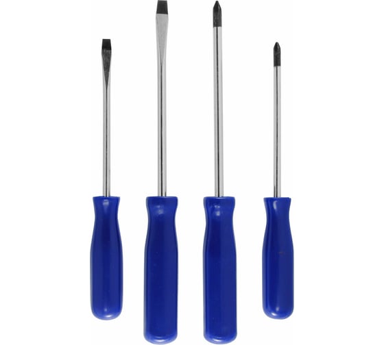 Изображение товара Набор отверток KROFT PH1 PH2 SL4 SL6 4 шт 202089-1