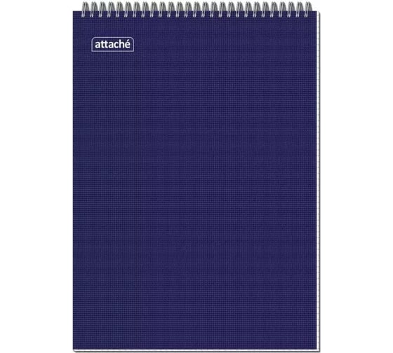 Изображение товара Блокнот Attache А4 40 листов цвет обложки в ассортименте в клетку на спирали, 203x290 мм 503663