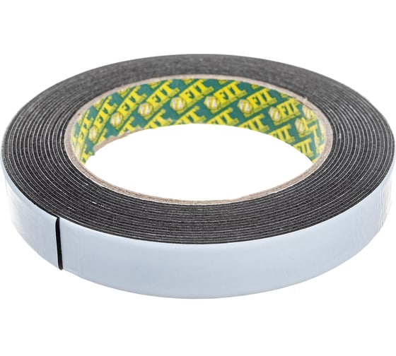 Изображение товара Двухсторонняя монтажная лента FIT IT 19 мм х 5 м черная 11791