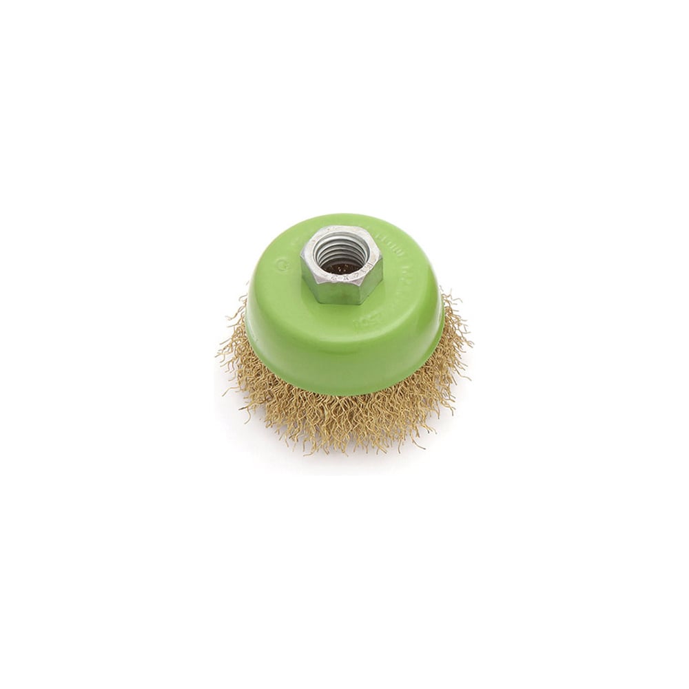 Изображение товара Щетка для УШМ проволочная чашка М14 75 мм из стали для металла и дерева