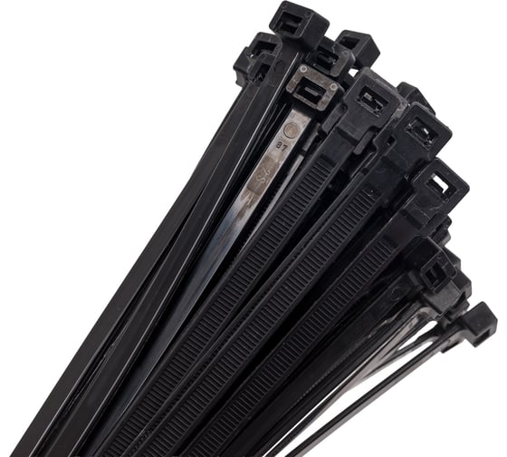 Изображение товара Стандартные кабельные стяжки SapiSelco 360x7,5 мм, черные, уп. 100 шт. SEL.3.434R