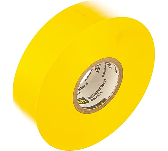 Изображение товара Изоляционная лента высшего класса 3М Scotch 35 желтая 19мм х 20м х 0,18мм 7000031671