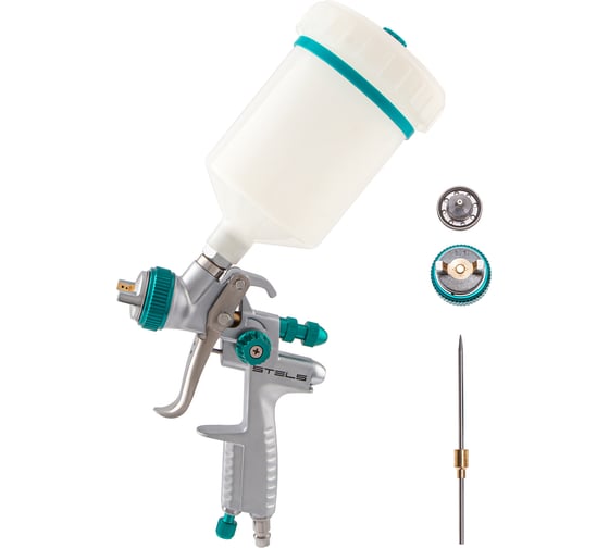 Изображение товара Краскораспылитель STELS AG 901 LVMP профессиональный, гравитационного типа, сопла 1.3 и 1.1 мм 57365