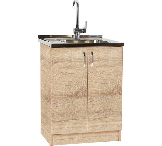 Изображение товара Тумба SANTREK 60х50, цвет дуб сонома, ЛДСП 303314