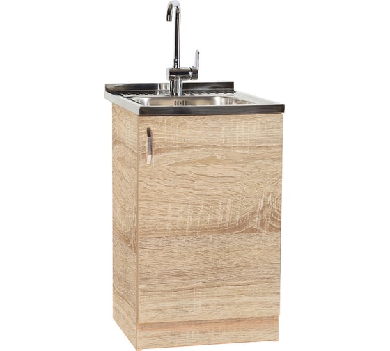 Изображение товара Тумба SANTREK 50х50, цвет дуб сонома, ЛДСП 303312