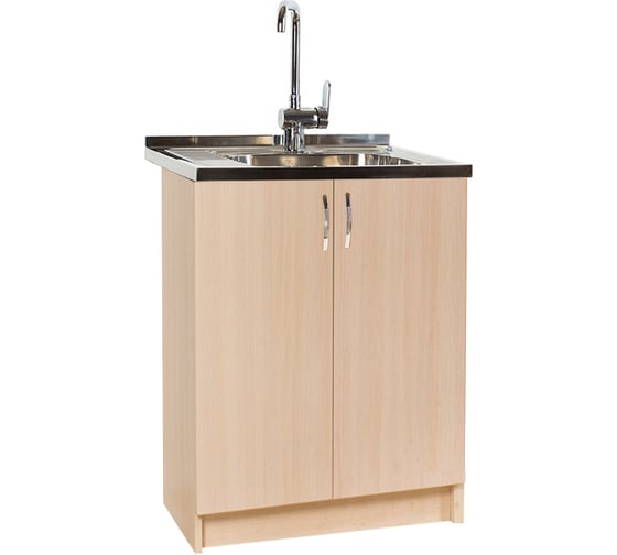 Изображение товара Тумба SANTREK 60х60, цвет дуб млечный, 2 дверцы, ЛДСП 52974