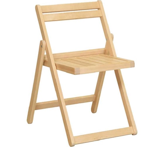 Изображение товара Раскладной стул Мебелик Массив лак 8436