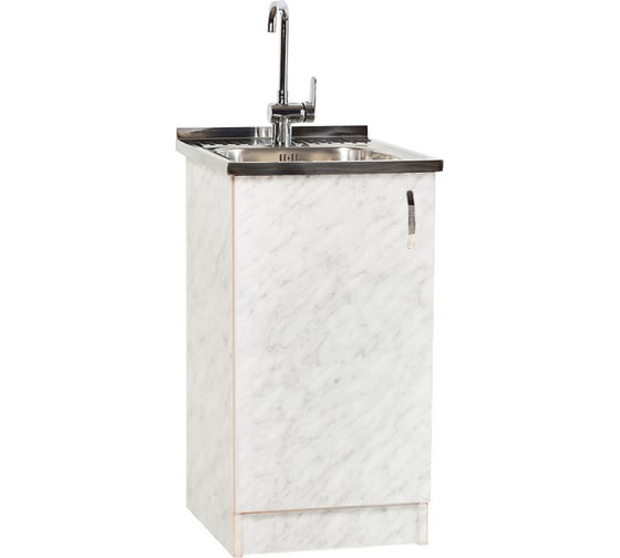 Изображение товара Тумба SANTREK 50х50, цвет карара, ЛДСП 884