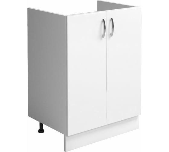 Изображение товара Тумба SANTREK 60х60, цвет белый, 2 дверцы, ЛДСП 6502