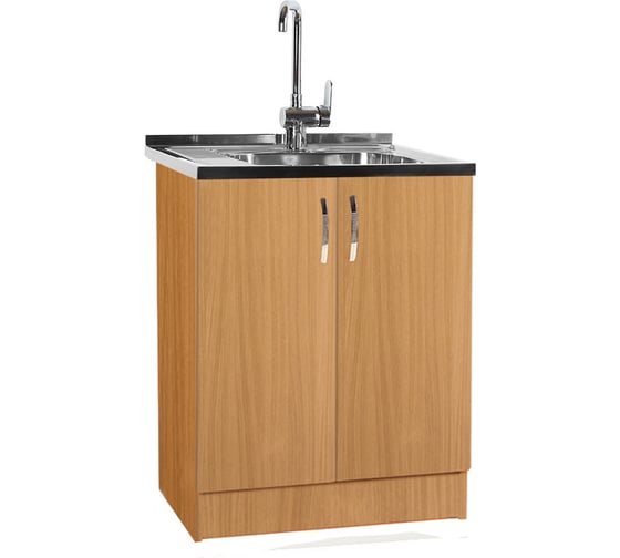 Изображение товара Тумба SANTREK 60х60, цвет бук, 2 дверцы, ЛДСП 6503